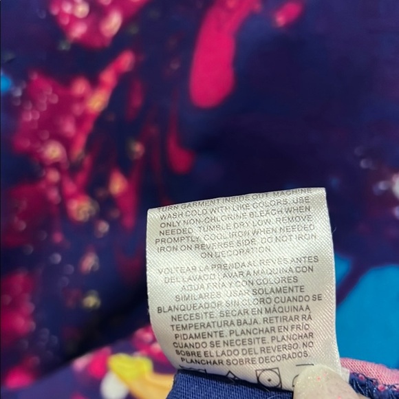 Disney Tinkerbell Shirt Tshirt Top Blue Purple Tie Dye World Parks Disneyland - Picture 6 of 10